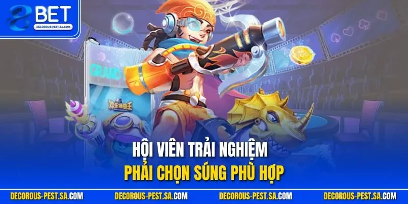 Hội viên trải nghiệm phải chọn súng phù hợp